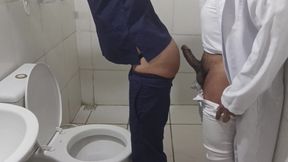 Rookie and Gifted Doctor Put It in the Nurse&#039;s Ass in the Hospital Bathroom