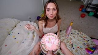 Brooke Tilli's Step Fantasy: Big Dick, Tight Pussy, and Cake
