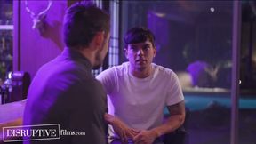 Muscle stud takes it slow for first time gay client deep throat raw fuck