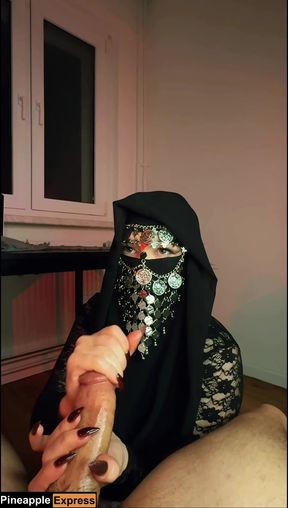 Hands of the Devil: Muslim Girl Jerks Off with Oil and Twerks Her Taboo Juicy Ass