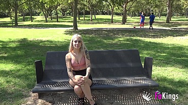 SuperDude superfucks Hot Yasmine. This blonde hot babe was desperate for a good laid!