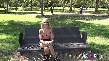 SuperDude superfucks Hot Yasmine. This blonde hot babe was desperate for a good laid!