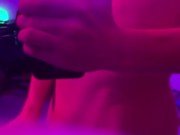Mirror Fuckery And Tease While Vibin' in Magenta Light
