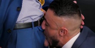 Sharp business hottie fucking that tight booty