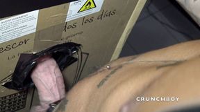 Andrez fucked raw in glory holes by straight boy curious