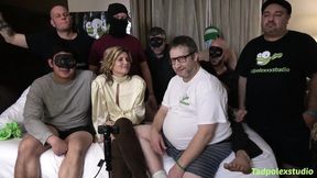 Hotwife gets gangbanged by multiple members