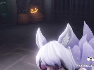 Kiriko’s Intensive Shemale hentai Thrusts Leave DVA Groaning Until the Creamy Double Finish