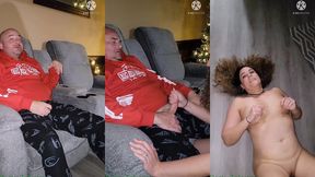 becky tailor fucks random stranger for christmas