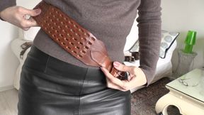 Belt Fitting in the Living Room, Part 2, Lady Victoria Valente