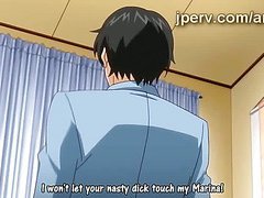 Perv has a naughty crush on Anime beauty with hot body