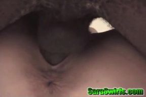 Sara Swirls gets two bbc studs to fuck in front of cuckold
