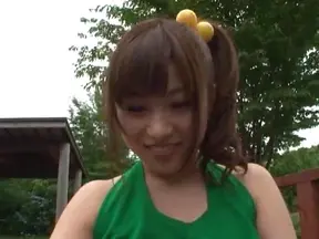 Naughty Japanese AV Model is a horny teen doing some facesitting