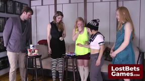 Happy Birthday Is Sung, and the Strip Torange Game Begins