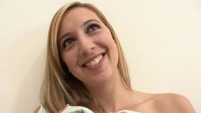 before long, this tattooed, natural boobed hottie, is getting a creampie to swallow