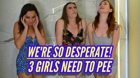We re So Desperate 3 Girls Need To Pee