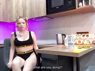 SISTER’S BOYFRIEND COULDN’T RESIST ME - 18yo Large Titties Honey Drilled Hard - Creampie