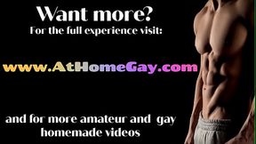 Inked jock rammed hard by stud after giving blowjob