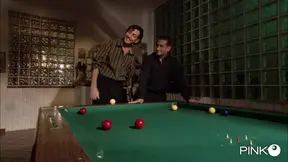 Two Cocks and a Pussy: Pool Game Blowjobs