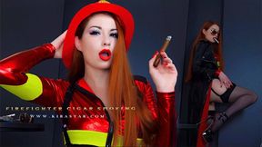 4K Firefighter Cigar Smoking