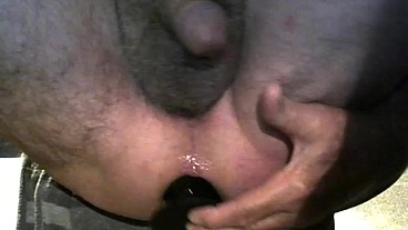 Pumping My Ass With An Extra Large Butt Plug