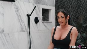 Curvy MILF gets a milk enema from another MILF