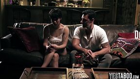 Stepdad seduces Latina stepdaughters with big ass&#x1F351; teen girlfriend