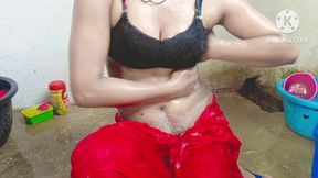 Seeing Aunty Bathing