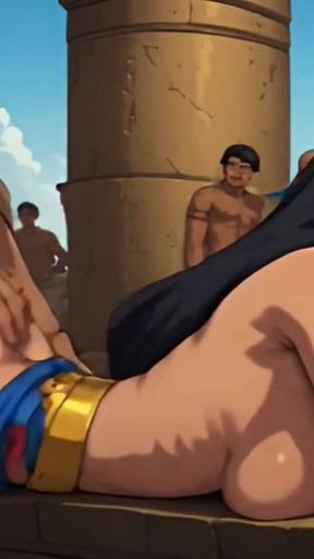 Pharaohs Compilation Cartoon Hentai Animation of Ancient Egypt kings, pyramid, Queen,   Clip 2