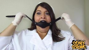 Gagged Nurse Sydney Begs - HD Wmv
