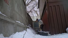 spy pissing russian teen in the nature