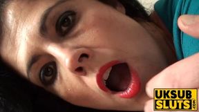 UKSubSluts com - Cute UK milf gets roughly ass fucked in maledom paradise by master