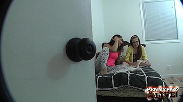 BBF & Bro Homework Wity Sexy Penny Pax & Slutty Abella Danger!