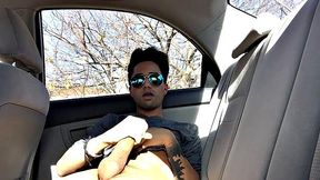 Our featured solo boy of the week is Lucas Prescott, a big dick twink who jerks off in his car. He pushes his pants down to his knees and quickly works up a stiff one, while looking around to make sure no one is approaching.