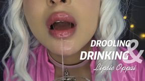 Hentai Girl JOI | Drinking Her Own Drool