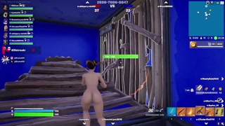 Chun Li Skin Nude Mod Installed Gameplay Fortnite Red VS Blue Match With Nude Mods