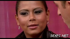 Raunchy hottie Isabella Chrystin gets a doggy fuck