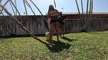 Fodendo no quintal da minha sogra