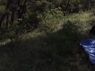 A stranger invited a married couple to a bi 3some in the forest - 3.92