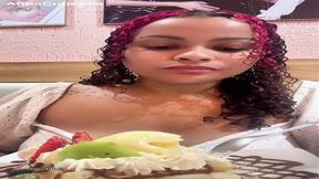 Voluptuous Latina's Ice Cream and Milkshake Fart Fetish