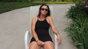 Great Solo Outdoor Masturbation MILF Candi Annie