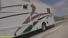 Cowgirl picked up for rough bang van party