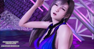 [MMD] T ara - NumberNine Aerith Tifa Lockhart Purple Dress Final Fantasy 7 Remake Hot Kpop Dance