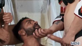 Malik Delgaty Dom King Double Penetrate Referee Mateo Zagal Raw Threesome