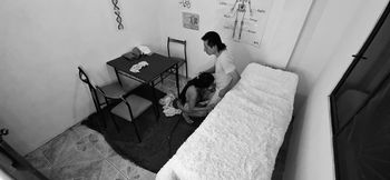 FFM Trio - Horny Old Man Has Sex in the Doctor's Office with His Busty Wife and the Curvy Doctor Joins in