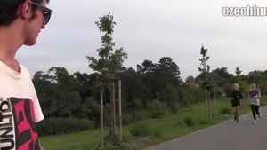 Czech Hunter: Stripping Down with Unwitting Spectators