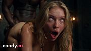 Candy AI - Blonde and Two Goth Brunettes Throat BBC, Then Take It Doggy in the Dungeon