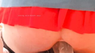 Muted no sounds, crossdresser femboy getting anal invasion gape opening up sesh highlights solo alone