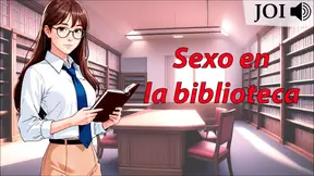 Hot Spanish college girl slutty in library JOI session