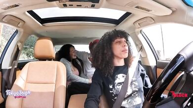 Uber’s sweet ride let this milf suck my thick cock
