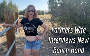 Farmers Wife Interviews New Ranch Hand - Jane Cane & 'channing' From Tantaly